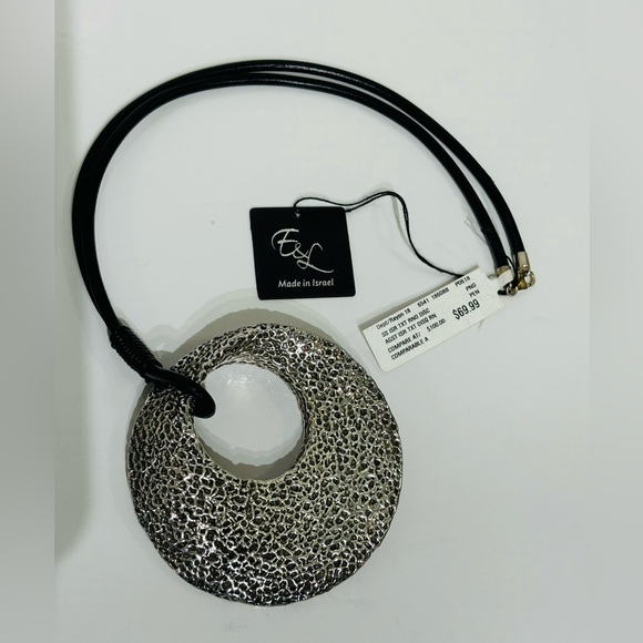 NWT E&L Sterling Silver chunky round necklace - Picture 6 of 10